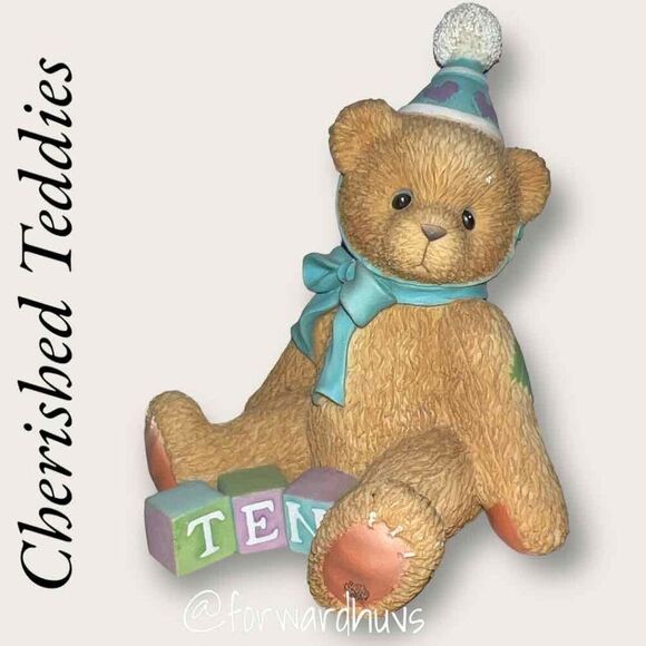 Cherished Teddies "Count to Ten... and Celebrate" Figurine - Dated 1998 - Picture 1 of 8